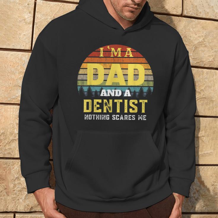 Dentist Dad Vintage Hoodie Lifestyle