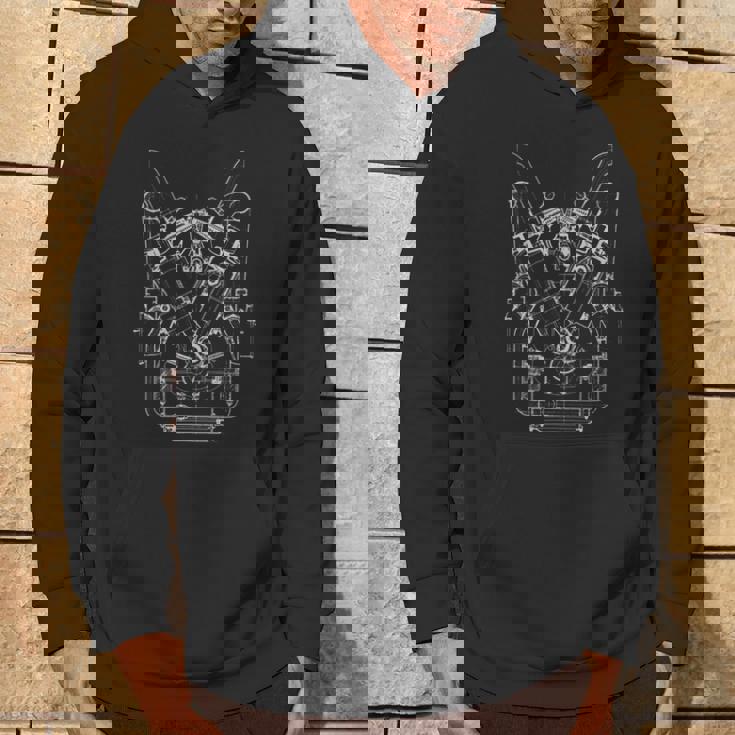 Dessin Mécanique Vintage Sweat à capuche Lifestyle