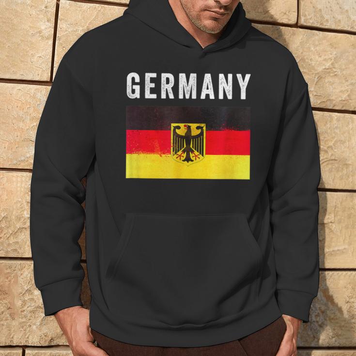 Deutschland Flagge Mit Wappen Deutschland Flagge I Love Deutschland Kapuzenpullover Lebensstil