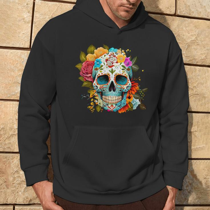 Dia De Los Muertos Decorative Mexican Head Sugar Skull Hoodie Lebensstil