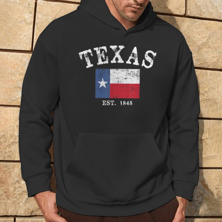 Distressed Texas State Flag Hoodie Lifestyle