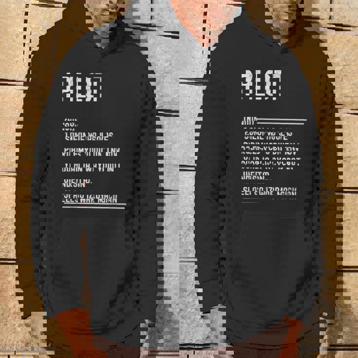 Divertido Título De Trabajo De Pilot Definition Sudadera Estilo de vida