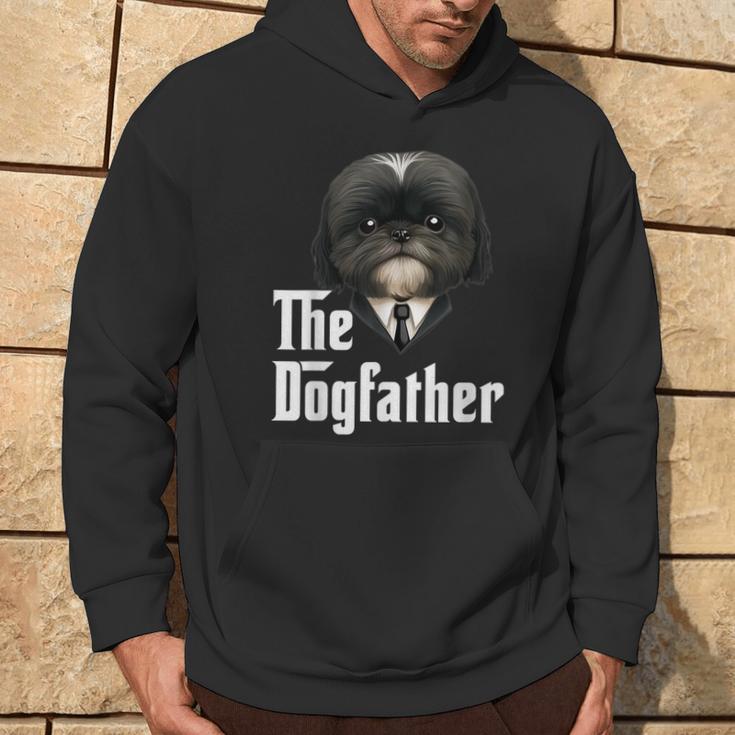 The Dogfather Shih Tzu Dad Shih Tzu Papa Lustiger Hundebesitzer Kapuzenpullover Lebensstil