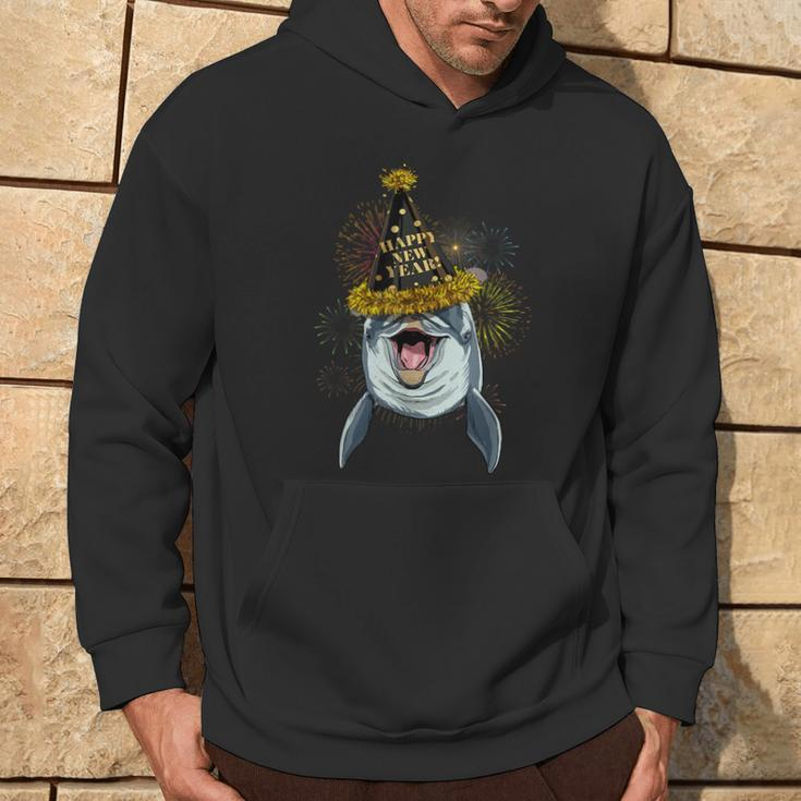 Dolphin Happy New Year 2021 New Years Eve Party Hoodie Lifestyle