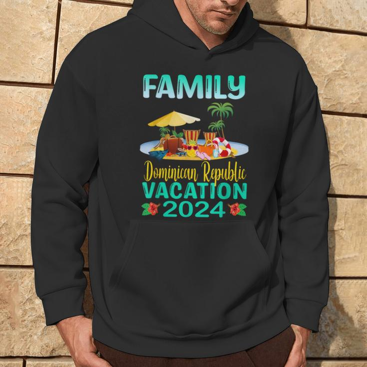 Dominican Republic Vacation 2024 Retro Matching Family Group Hoodie Lifestyle