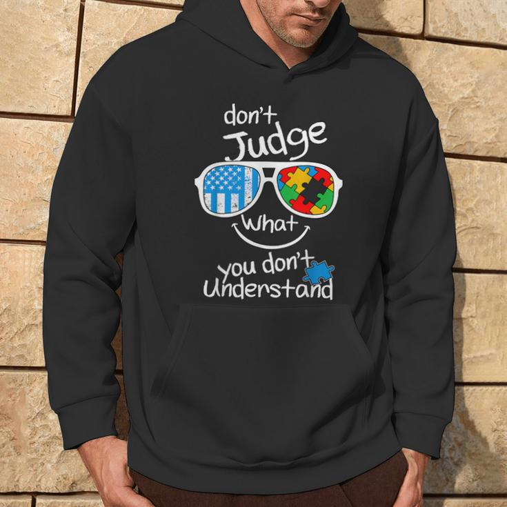 Don't Judge What You Don't Understand Autism Awareness Month Hoodie Lifestyle