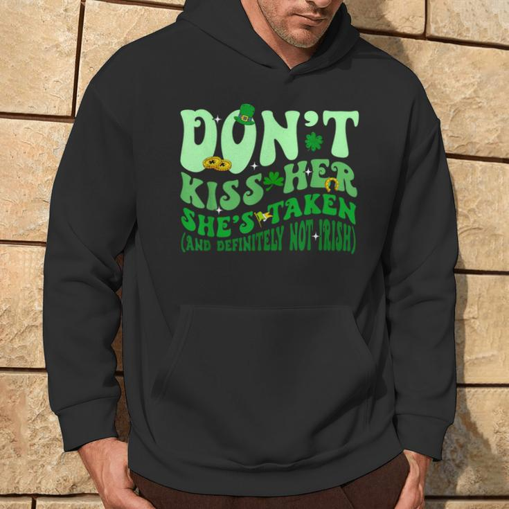 Dont Kiss Her She's St Taken Patrick's Day Couple Matching Hoodie Lifestyle