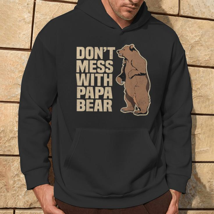 Don't Mess With Papa Bear Family Matching Father's Day Hoodie Lifestyle