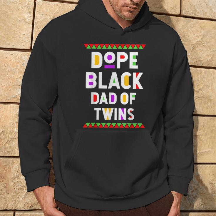 Dope Black Dad Of Twins African American Black History Month Hoodie Lifestyle