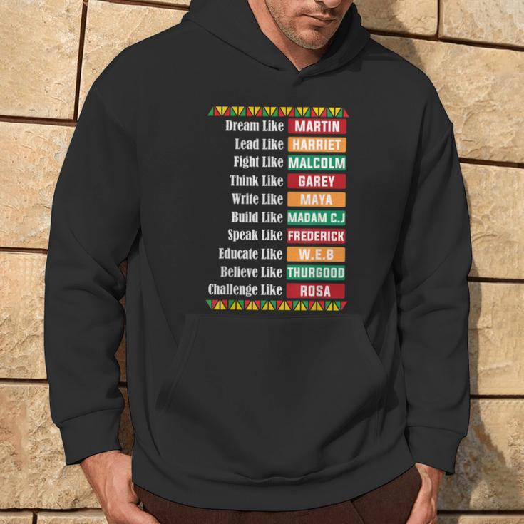Dream Like Martin Black History African Proud Afro American Hoodie Lifestyle
