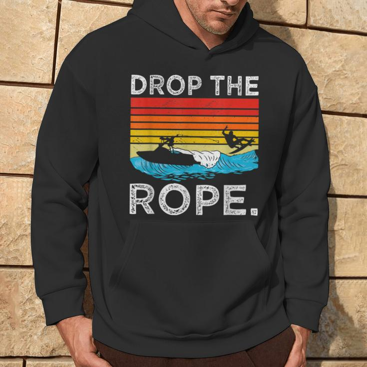 Drop The Rope Surfboarding Surfer Summer Surf Water Sports Hoodie Lifestyle
