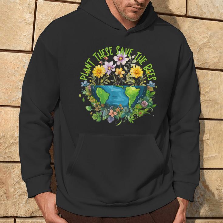 Earthday Pflanze Diese Rette Die Bienen Hoodie Lebensstil