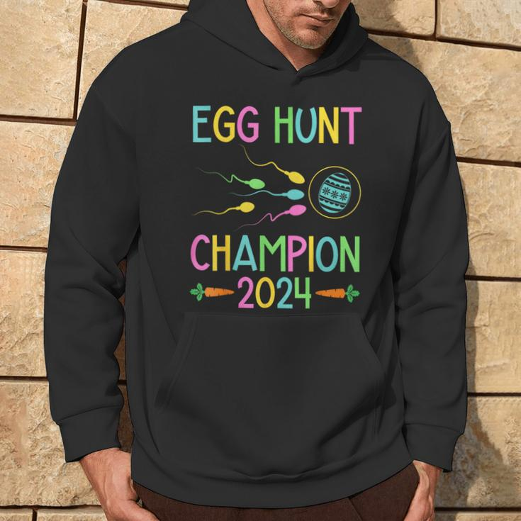 Easter Egg Hunt Champion Dad Pregnancy Announcement Hoodie Lifestyle