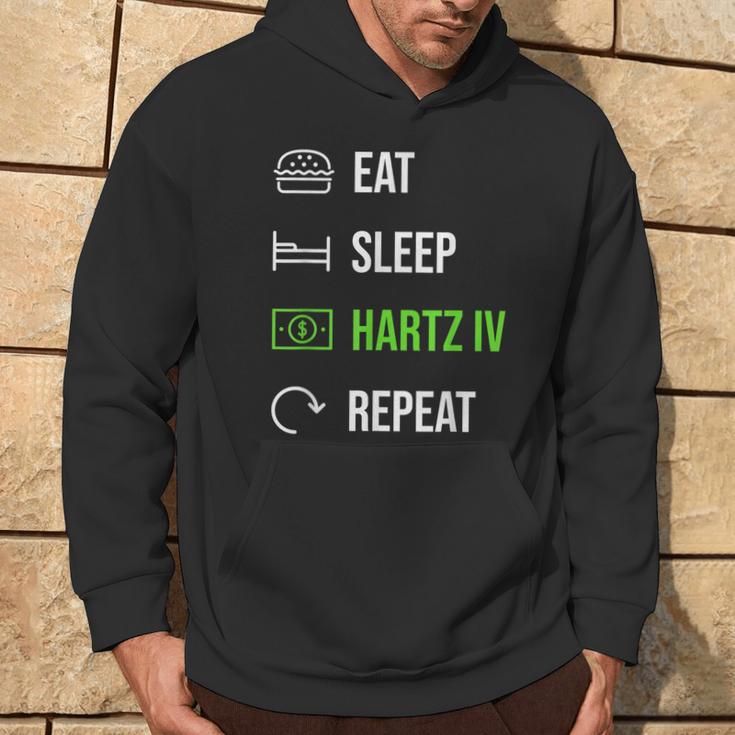 Eat Sleep Hartz 4 Repeat Hoodie Lebensstil