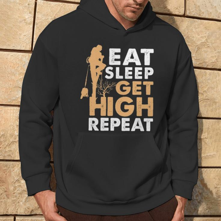 Eat Sleep Get High Repeat Arborist Hoodie Lifestyle