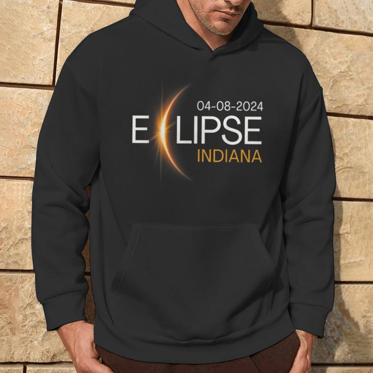 Eclipse 2024 Indiana Totality Eclipse Indiana Solar 2024 Hoodie Lifestyle