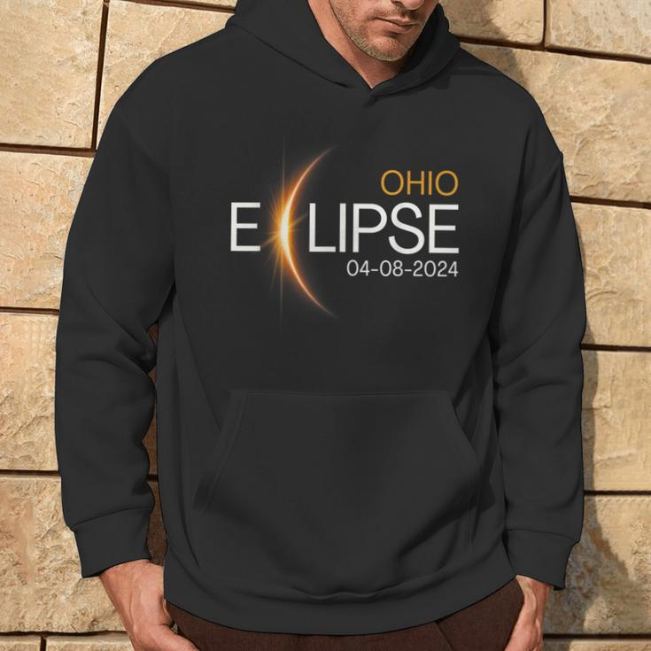 Eclipse 2024 Ohio Totality Eclipse Ohio Solar 2024 Hoodie Lifestyle