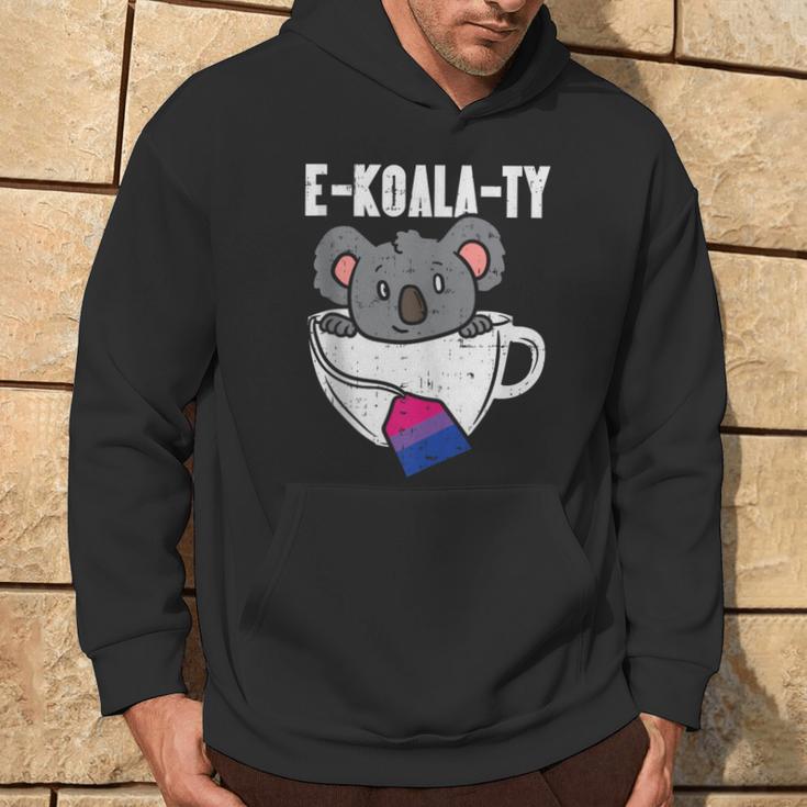 Ekoalaty Bisexual Pride Flag Equality Animal Lgbtq Bi Hoodie Lifestyle