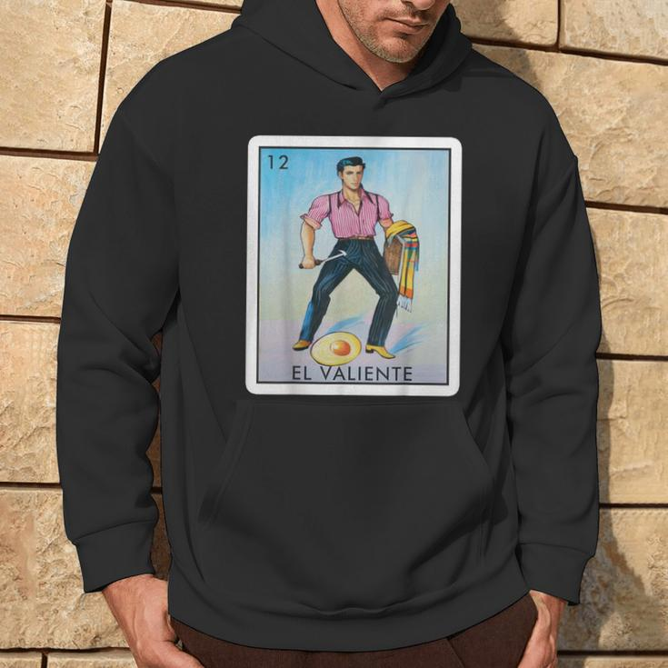 El Valiente Mexican Lottery Bingo Game The Brave Card Hoodie Lifestyle