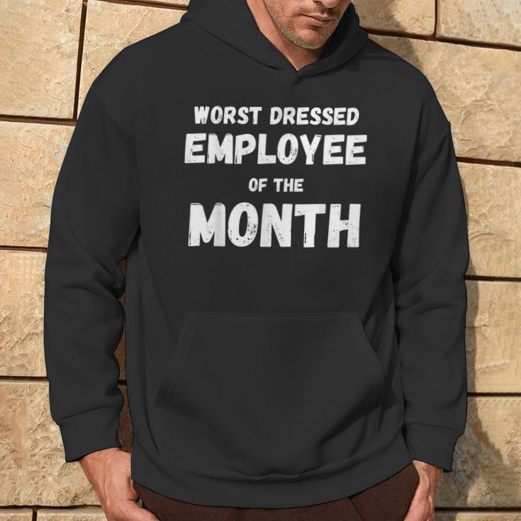 Employee Of The Month Vintage Worst Dressed Hoodie Lifestyle