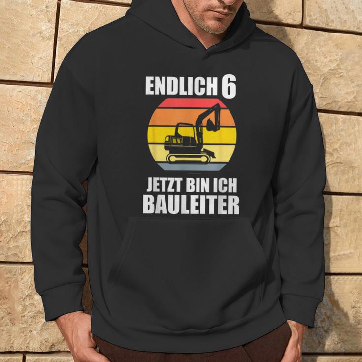 Endlich 6 Builder 6Th Birthday Digger Kapuzenpullover Lebensstil