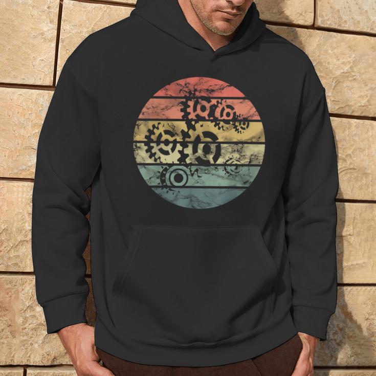 Engineering Cogs Mechanical Engineer Idea Vintage Cog Hoodie Lifestyle