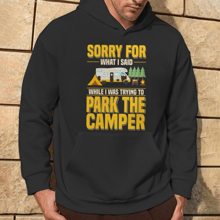 Entschuldigung Für Das Was Ich Gesagt Habe Lustiger Campingfahrer Parkplatz Wohnmobil Hoodie Lebensstil