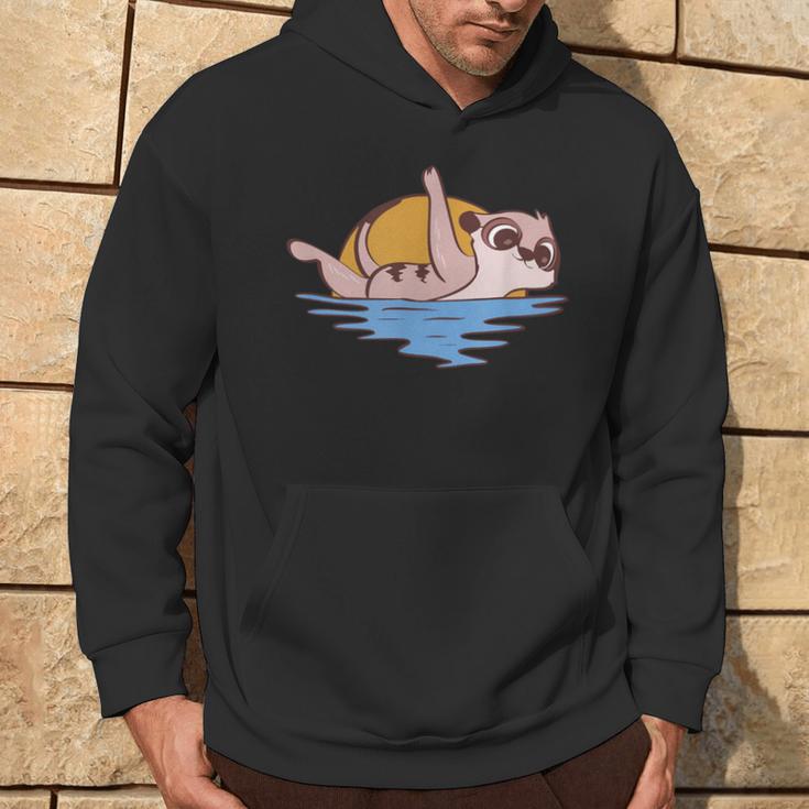 Erdmännchen Schwimmen Wildlife Hobbyschwimmer Kapuzenpullover Lebensstil