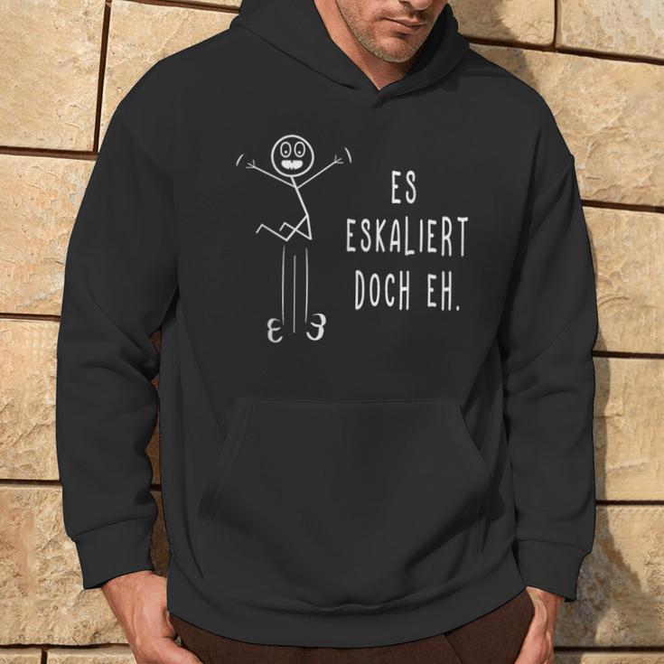 Es Escaliert Doch Eh Techno Rave Saufen Party Stick Figure Hoodie Lebensstil