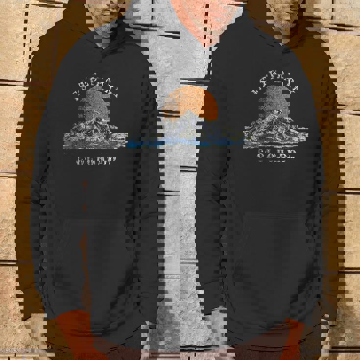 Estes Park Colorado With Mountain Sunset Scene Hoodie Lifestyle