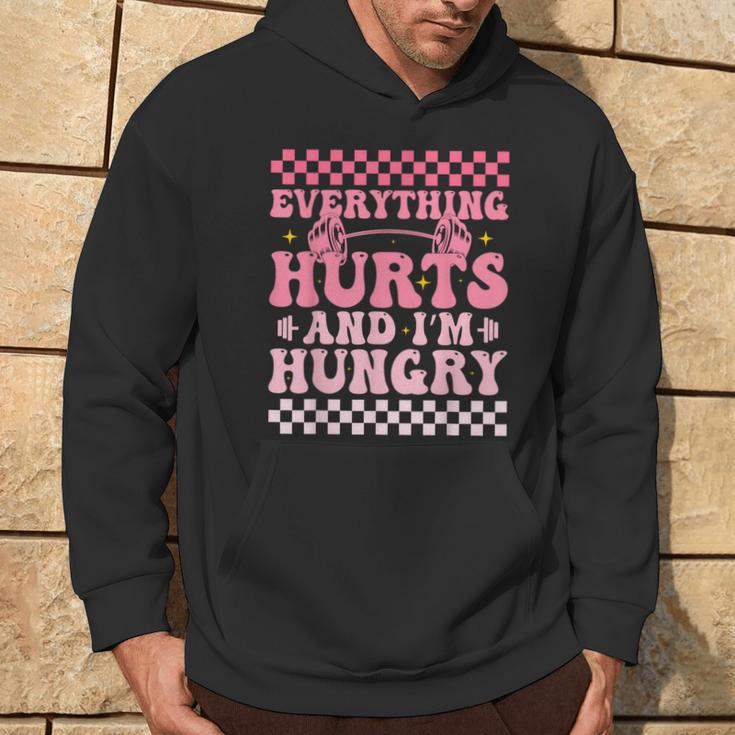Everything Hurts And Im Hungry Workout Gym Fitness Hoodie Lifestyle