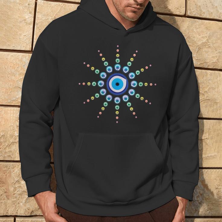 Evil Eye Protection Greek Turkish Nazar Charm Graphic Hoodie Lifestyle