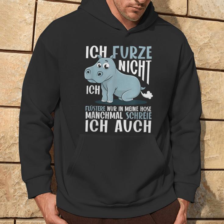 With Fart Hippo Ich Furze Nicht Ich Fuüstere Nur Hoodie Lebensstil