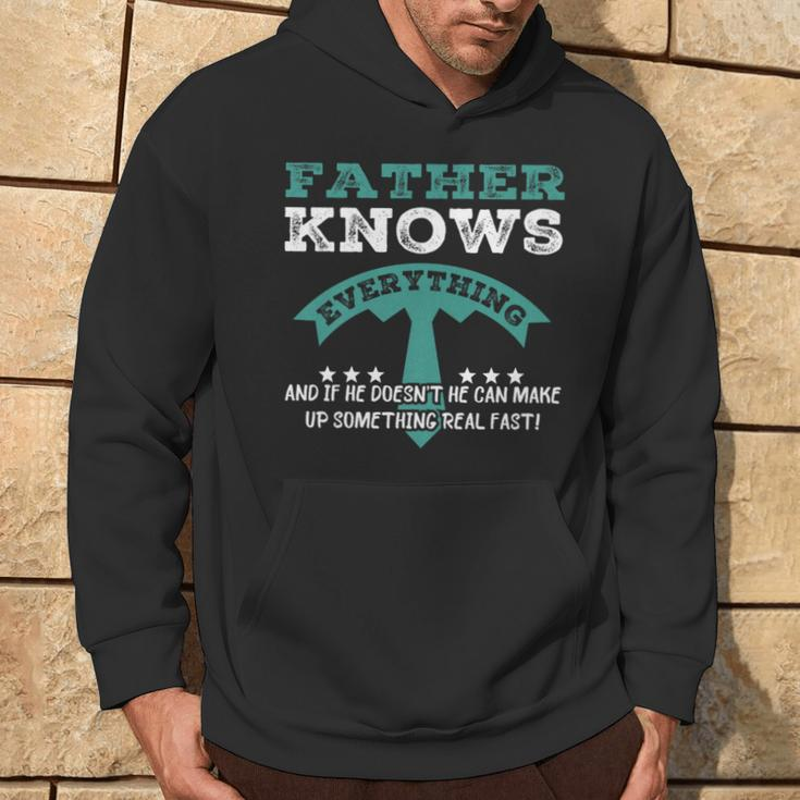 Father Knows Everything Father's Day Dad Papa Hoodie Lifestyle