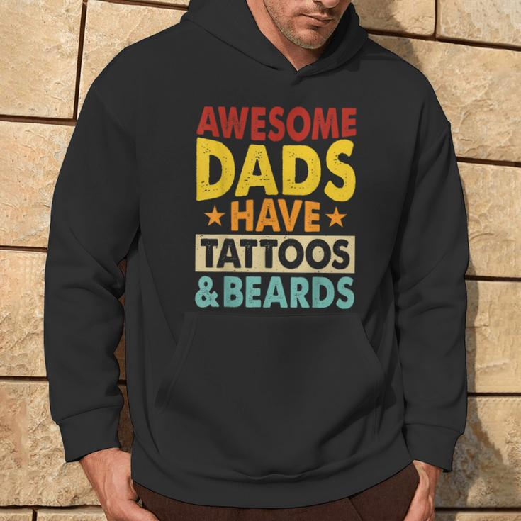 Father’S Day Dads Tattoos Beards Daddy Father Papa From Son Hoodie Lifestyle