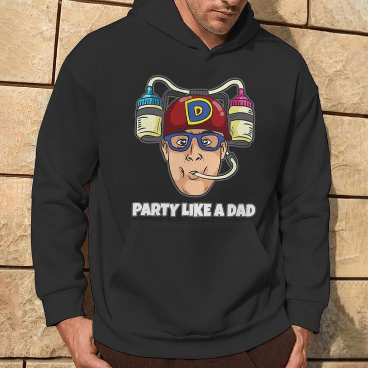 Father's Day Party Like A Dad Baby Bottle Helmet Hoodie Lifestyle