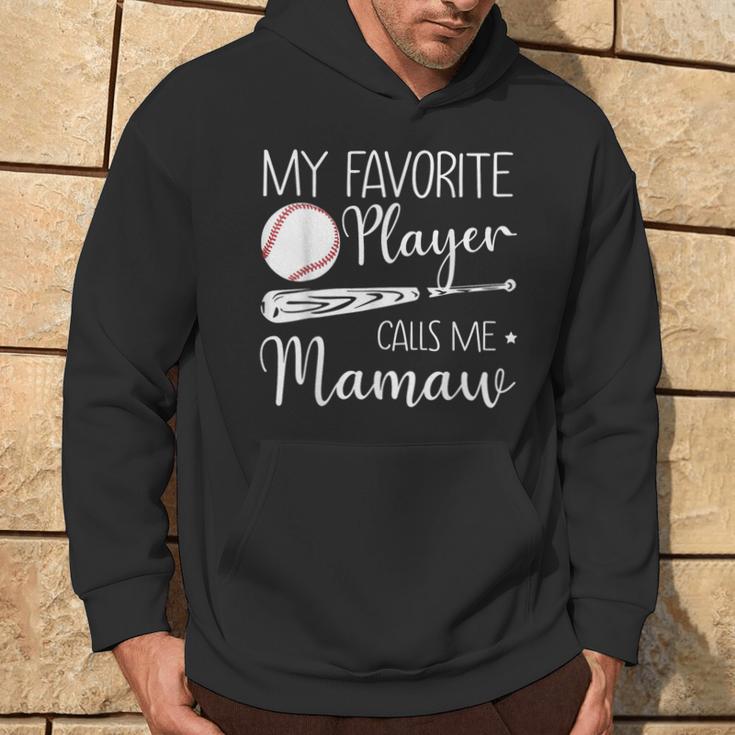 My Favorite Player Calls Me Mamaw Baseball Hoodie Lifestyle