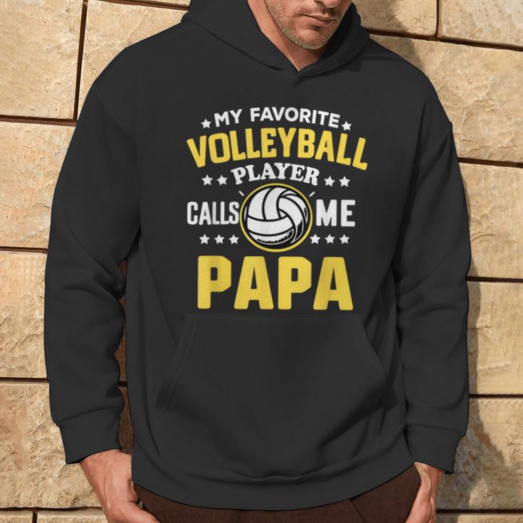 My Favoriteolleyballspieler Calls Me Papa Proud Dad Kapuzenpullover Lebensstil