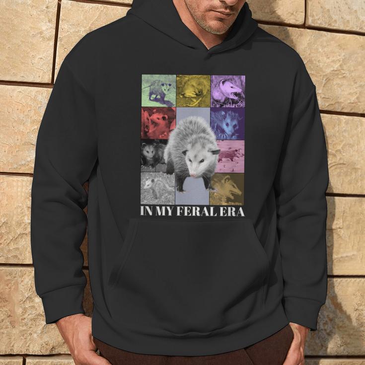 In My Feral Era Awesome Possum Opossum Cringy Meme Hoodie Lifestyle