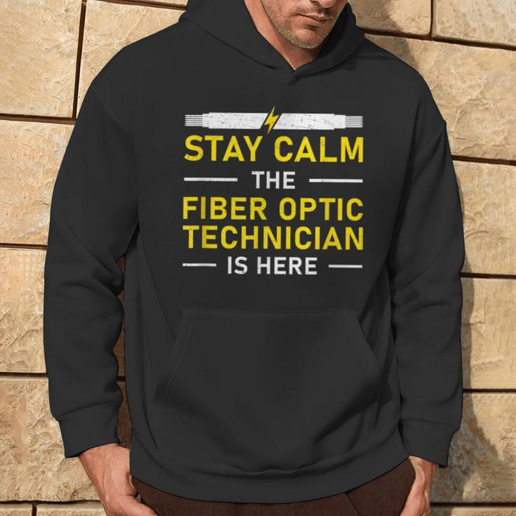 Fiber Optic Technician Sty Calm Lustige Optische Faser Hoodie Lebensstil