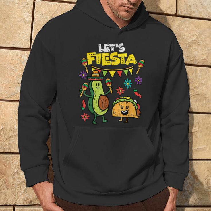 Lets Fiesta Taco Avocado Cinco De Mayo Mexican Party Hoodie Lifestyle