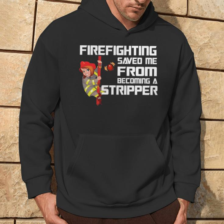 Firefighter Saved Me Hoodie Lifestyle