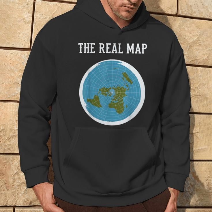 Flat Earther Flat Earth Map Hoodie Lifestyle