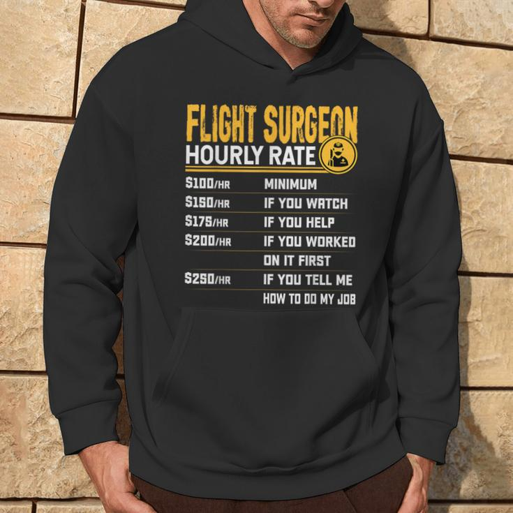 Flight Surgeon Hourly Rate Flight Physician Doctor Hoodie Lifestyle