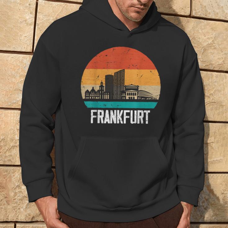 Frankfurt Skyline Retro Vintage Souvenir Frankfurt Hoodie Lebensstil