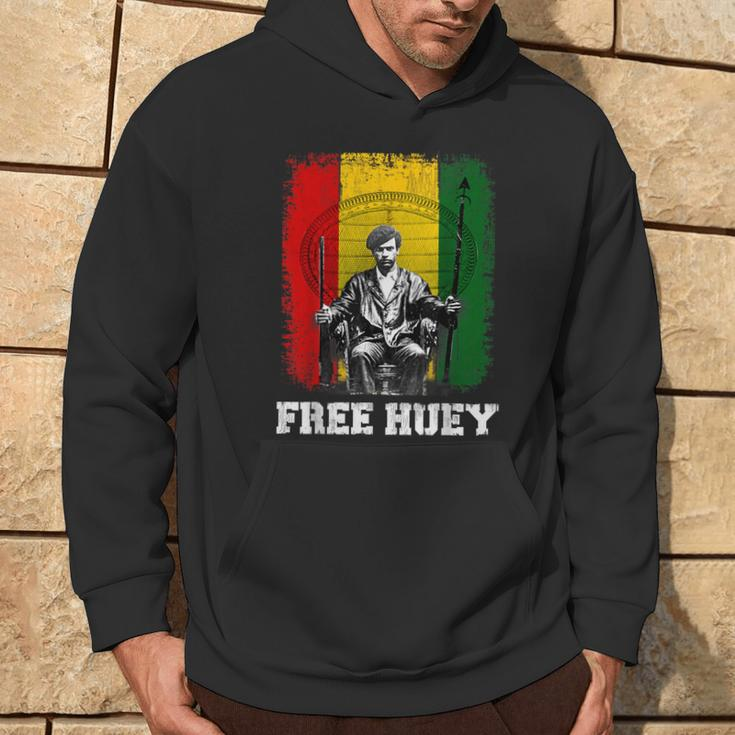 Free Huey Black History & African Roots Afro Empowerment Hoodie Lifestyle