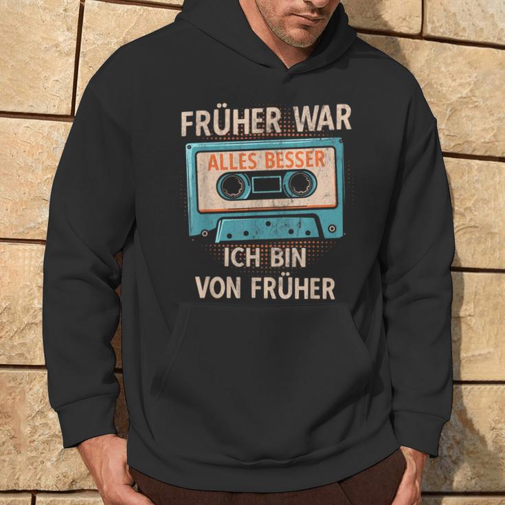 Früher War Alles Besser Ich Binon Früher Cassette Musician Hoodie Lebensstil