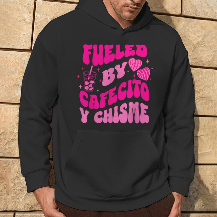 Fueled By Cafecito Y Chisme Quote Hoodie Lifestyle