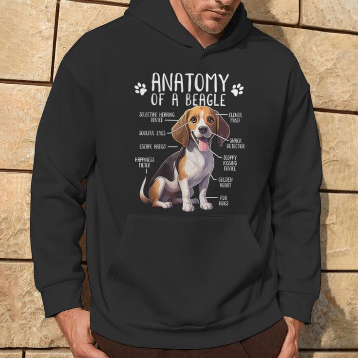 Beagle Anatomy Of A Beagle Dog Owner Cute Pet Lover Hoodie Lifestyle