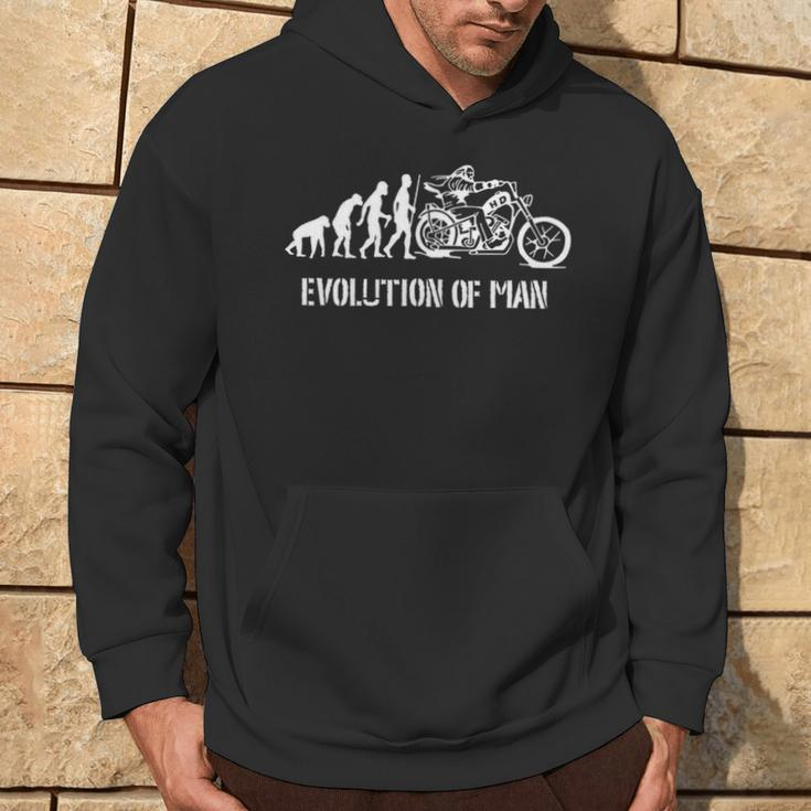 Biker Evolution Of Man Hoodie Lifestyle